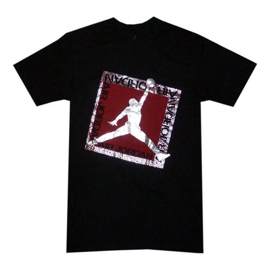 Air Jordan shine on t-shirt - sort-rød-M