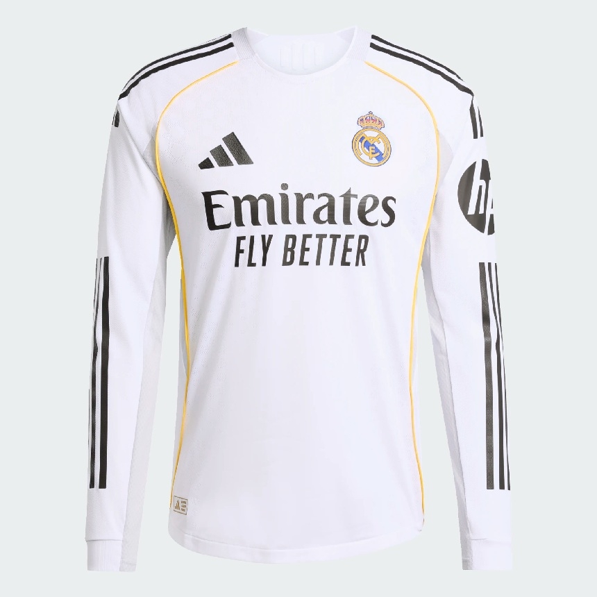 Real Madrid home jersey L/S 2025/26 - authentic-M