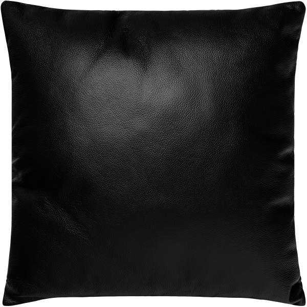 Homeville Pude læder sort 38x38cm 38x38cm