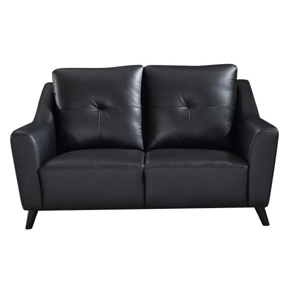 Homeville Nevada 2 pers. læder sort 152x96x89cm