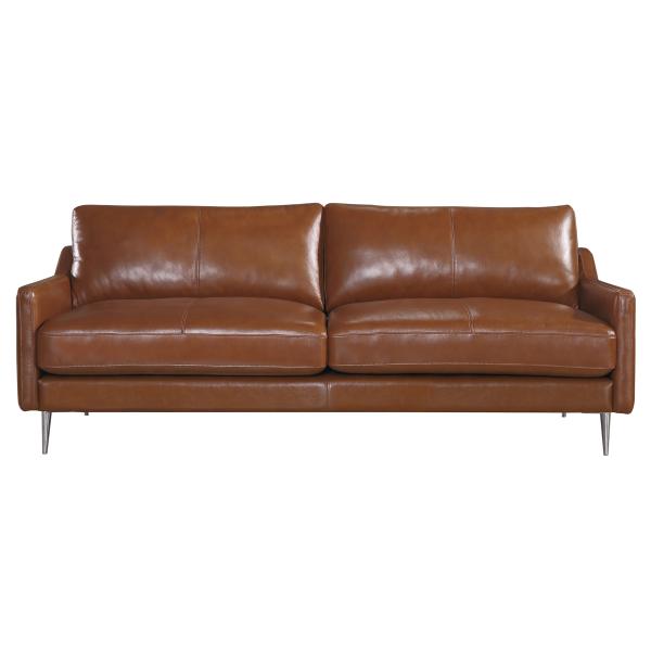 Homeville Sheffield 3 pers. læder brun 202x91x81cm