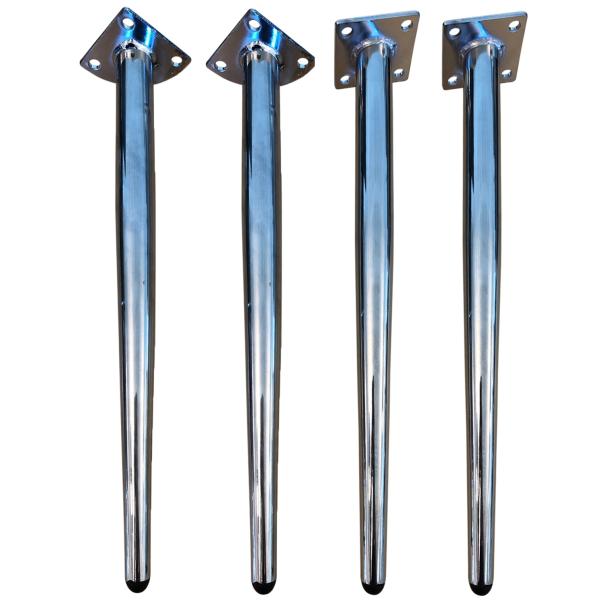 Homeville Bensæt til Helle i krom Sæt med 4 stk.