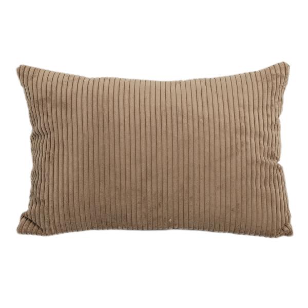 Homeville Pude fløjl lys gråbrun 60x40cm