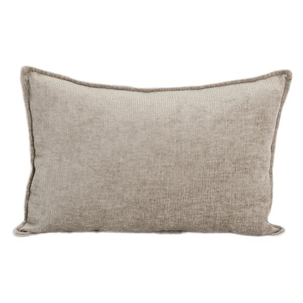 Homeville Pude velour lys gråbrun 60x40cm