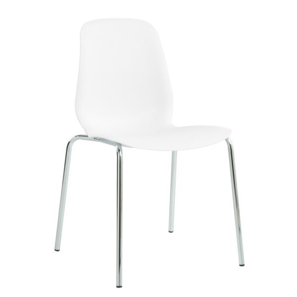 Homeville Linea hvid/krom 45x36x81cm