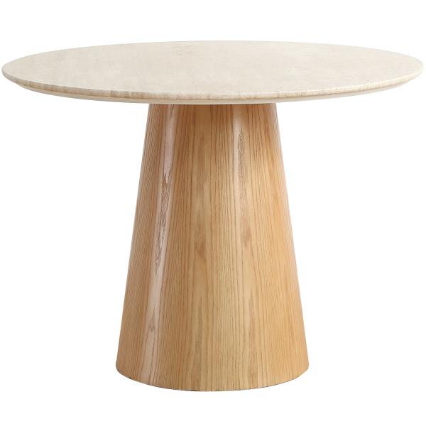 Homeville Saline spisebord marmor/træ natur 100x100x76cm