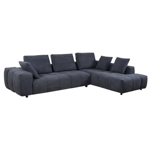 Homeville Madison højrevendt plys mørkegrå