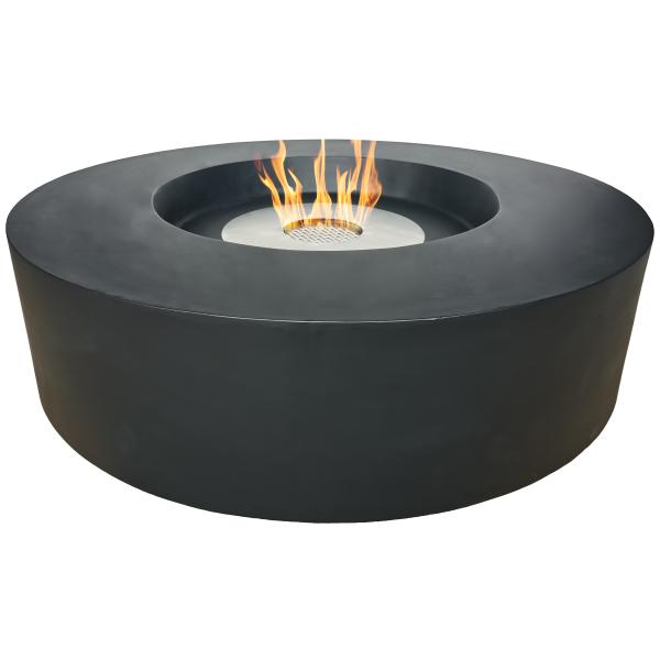 Heatus Lanzarote biopejs ildbord sort 100x100x33cm