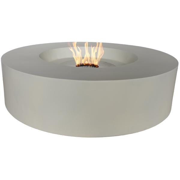 Heatus Lanzarote biopejs ildbord hvid 100x100x33cm