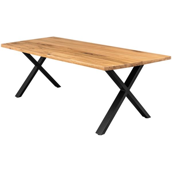 Homeville Firenze med krydsben 200x95x74cm eg natur/sort 200x95x74cm