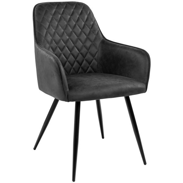 Homeville Hanne suede mørkegrå 65x57x87cm