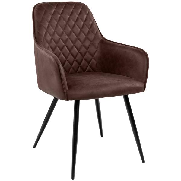 Homeville Hanne suede mørkebrun 65x57x87cm