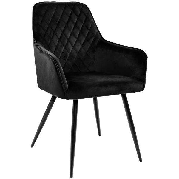 Homeville Hanne velour sort 65x57x87cm