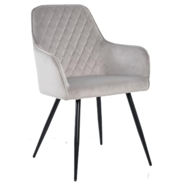 Homeville Hanne velour lysegrå 65x57x87cm