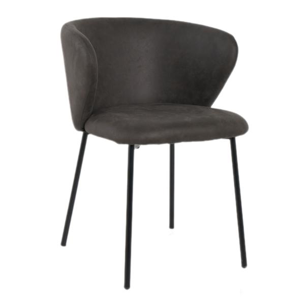 Homeville Bolette suede sort 56x55x74cm