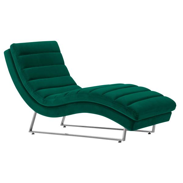 Homeville Tulsa chaiselong mosgrøn velour