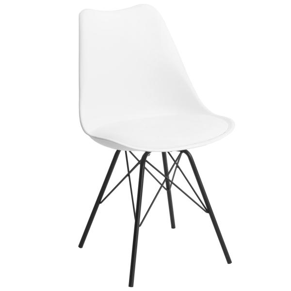 Homeville Mads hvid/sort 55x48x84cm