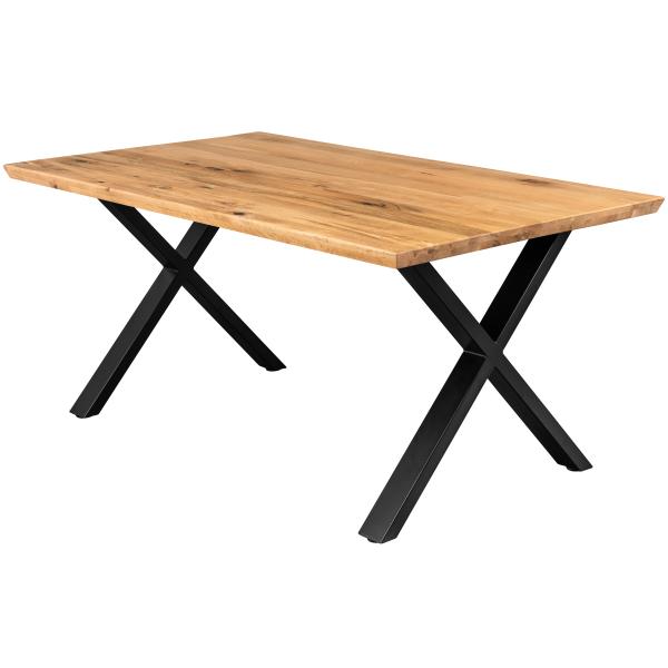 Homeville Firenze eg lys med krydsben og 1 planke 160x95x71cm