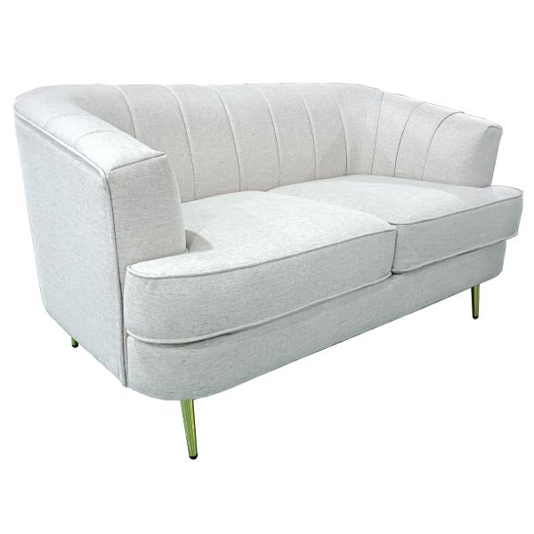 Homeville Andria 2 pers. stof lysegrå 144x89x79cm