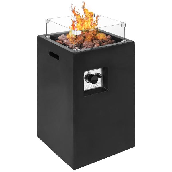 Heatus Kos ildbord sort 40,6x40,6x73,5cm