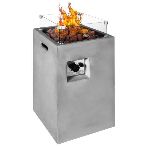 Heatus Kos ildbord grå 40,6x40,6x73,5cm