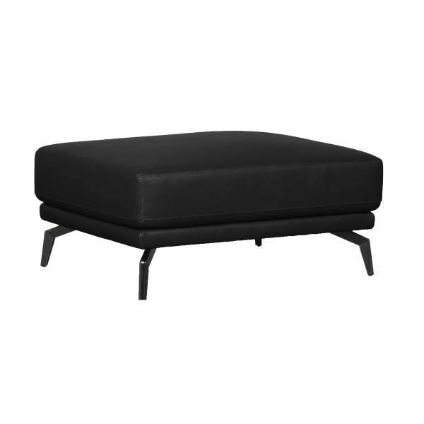 Homeville Buffalo fodskammel læder sort 90x40x40cm