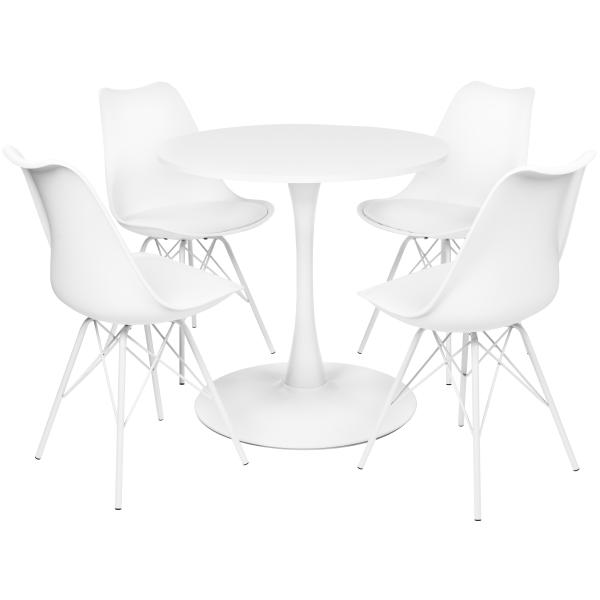 Homeville Spisebordssæt Verona/Mads hvid