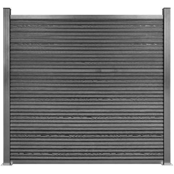 Workmann Komposithegn med 2 stolper antracitgrå 180x164cm