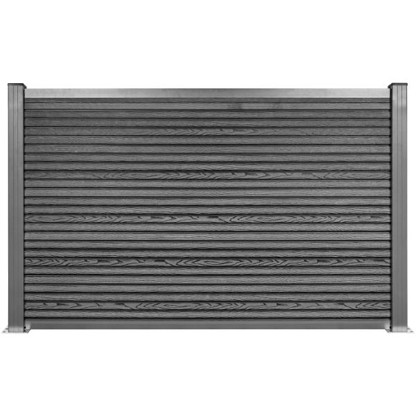 Workmann Komposithegn med 2 stolper antracitgrå 138x104cm