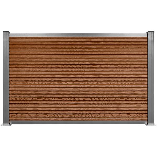 Workmann Komposithegn med 2 stolper brun 138x104cm