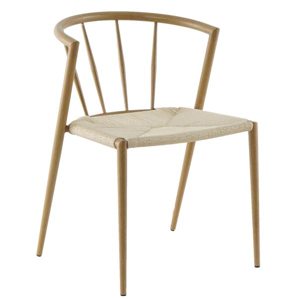 Homeville Isabella med fletsæde natur 50,5x52x72cm