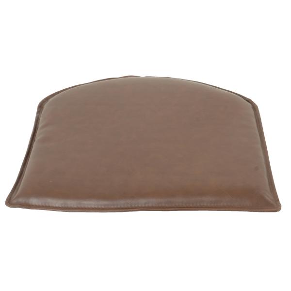 Homeville Sædehynde kunstlæder brun 46x41x3,5cm