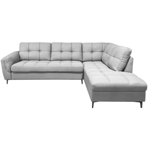 Homeville Arendal højrevendt stof grå 263x193x89cm