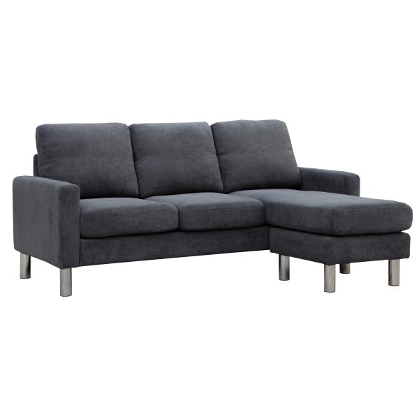 Homeville Atlanta højre-/venstrevendt stof 186x136x86cm