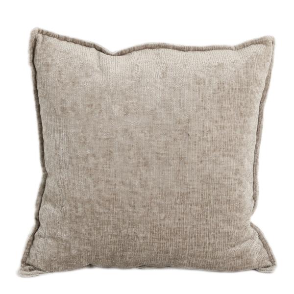 Homeville Pude velour lys gråbrun 50x50cm