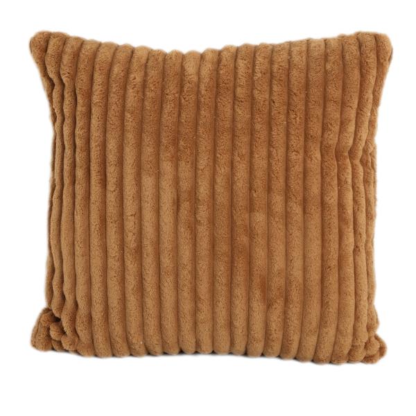 Homeville Pude imiteret pels brun 50x50cm