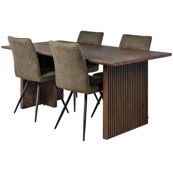 Homeville Terni eg smoked/Viola stof grøn