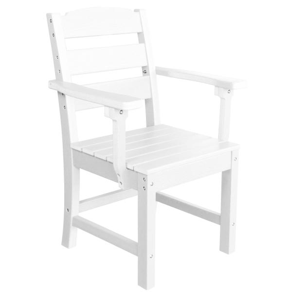 Homeville Komposit stol med armlæn hvid 43x53x88,5 cm