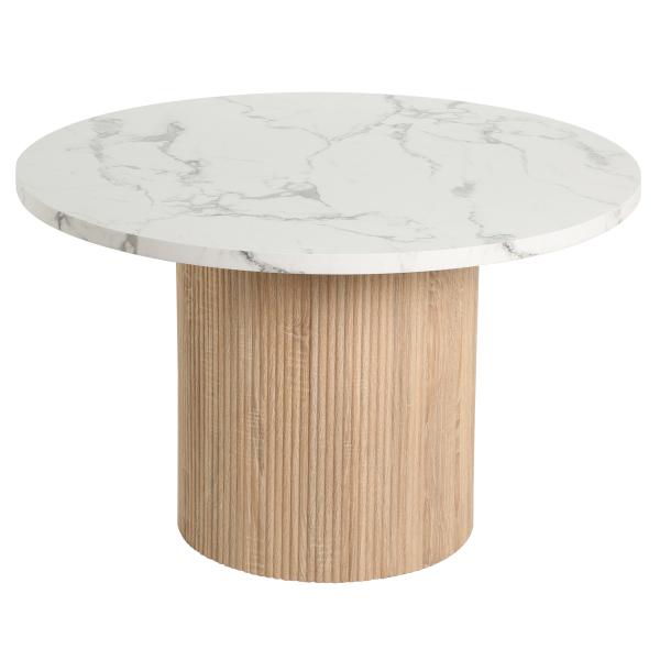 Homeville Leon natur/hvid Ø120x75cm Ø120x75cm