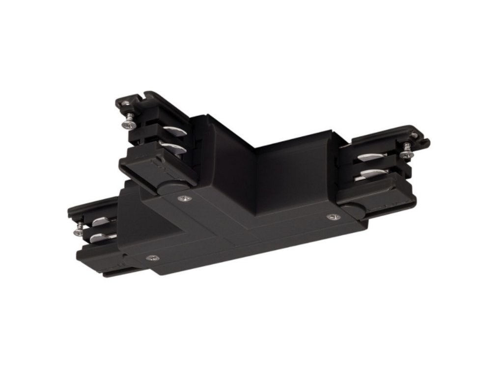 3Fase Skinne T-Stykke (Sort)