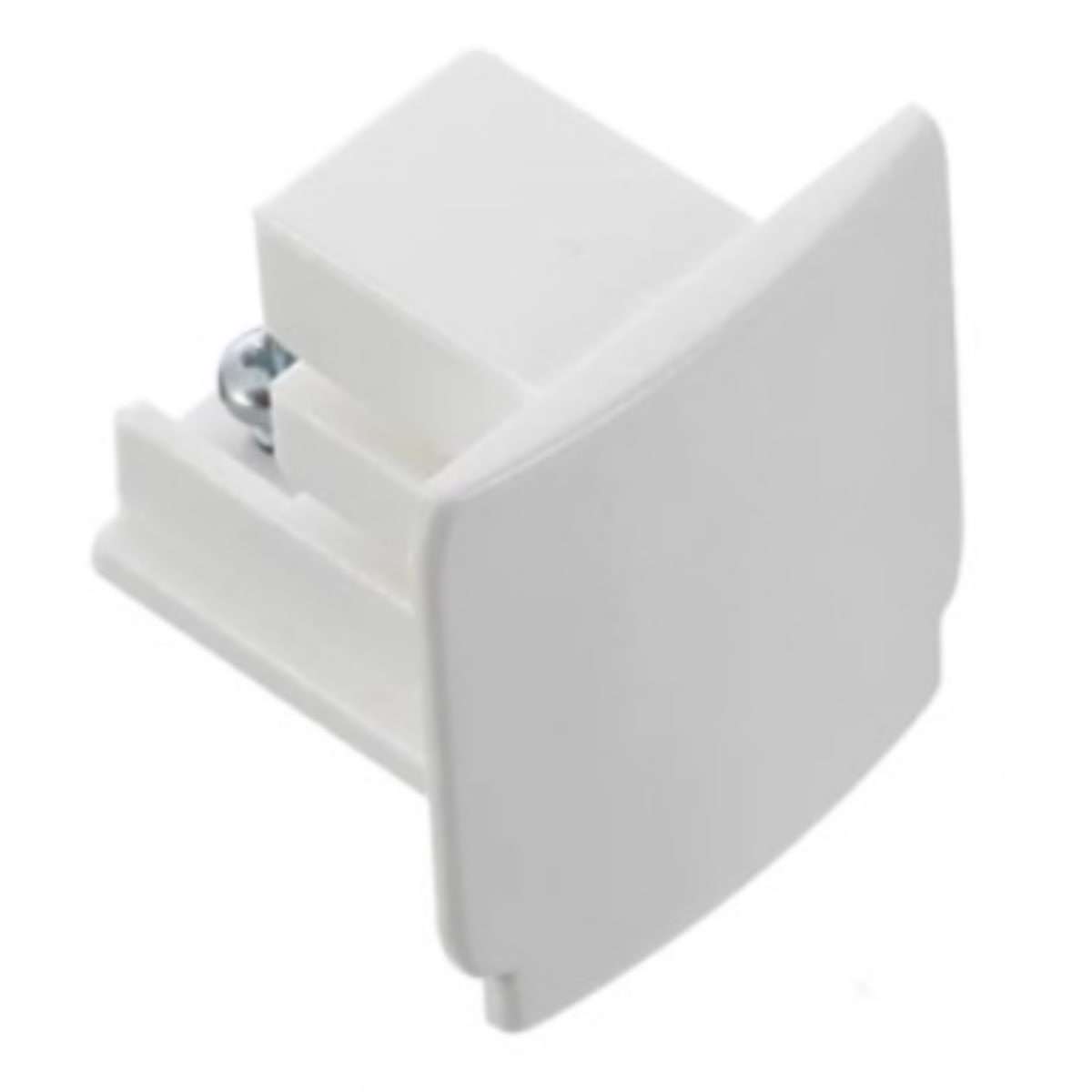 3Fase skinne Endestykke (Hvid)