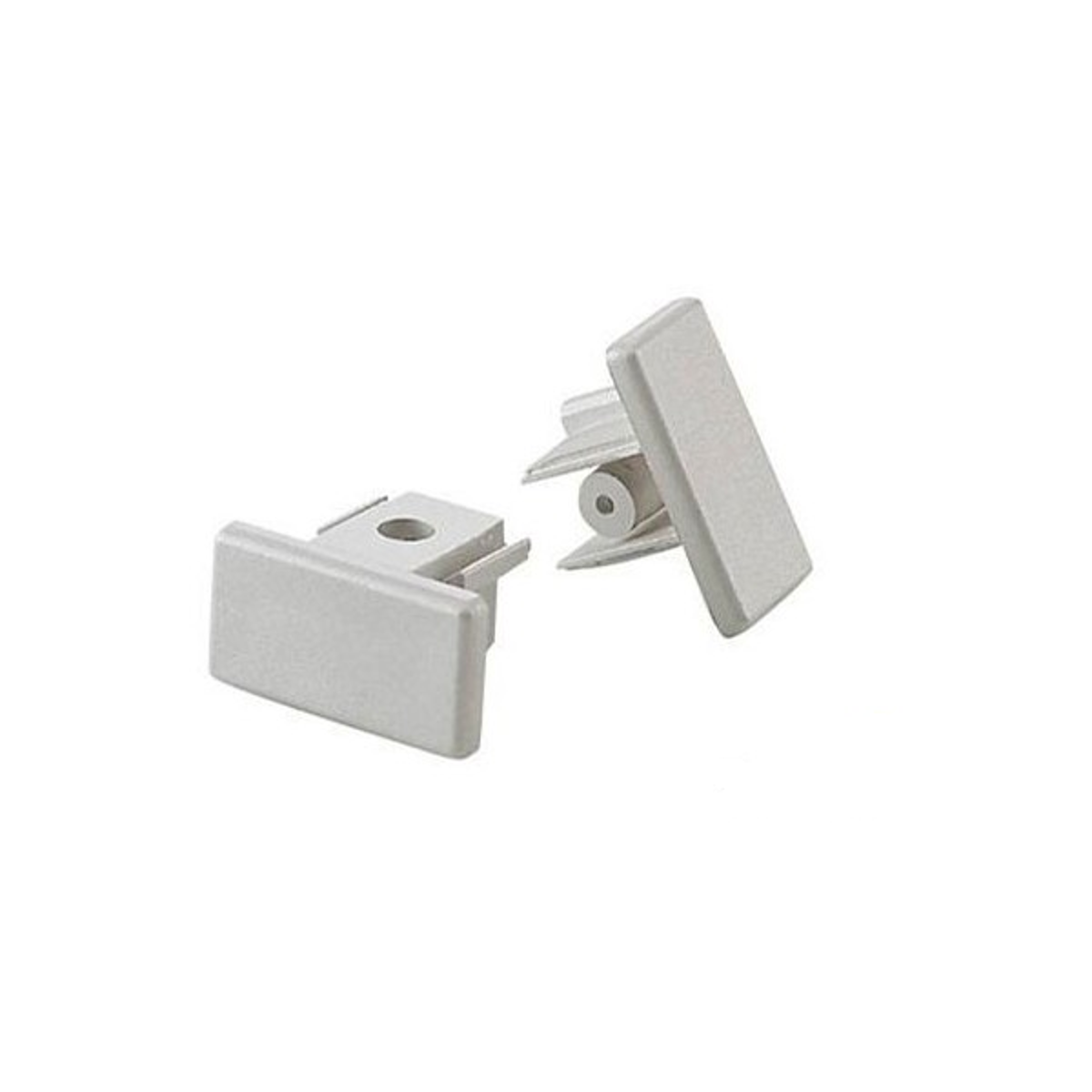 1Fase SLV skinne endestykke (Hvid)