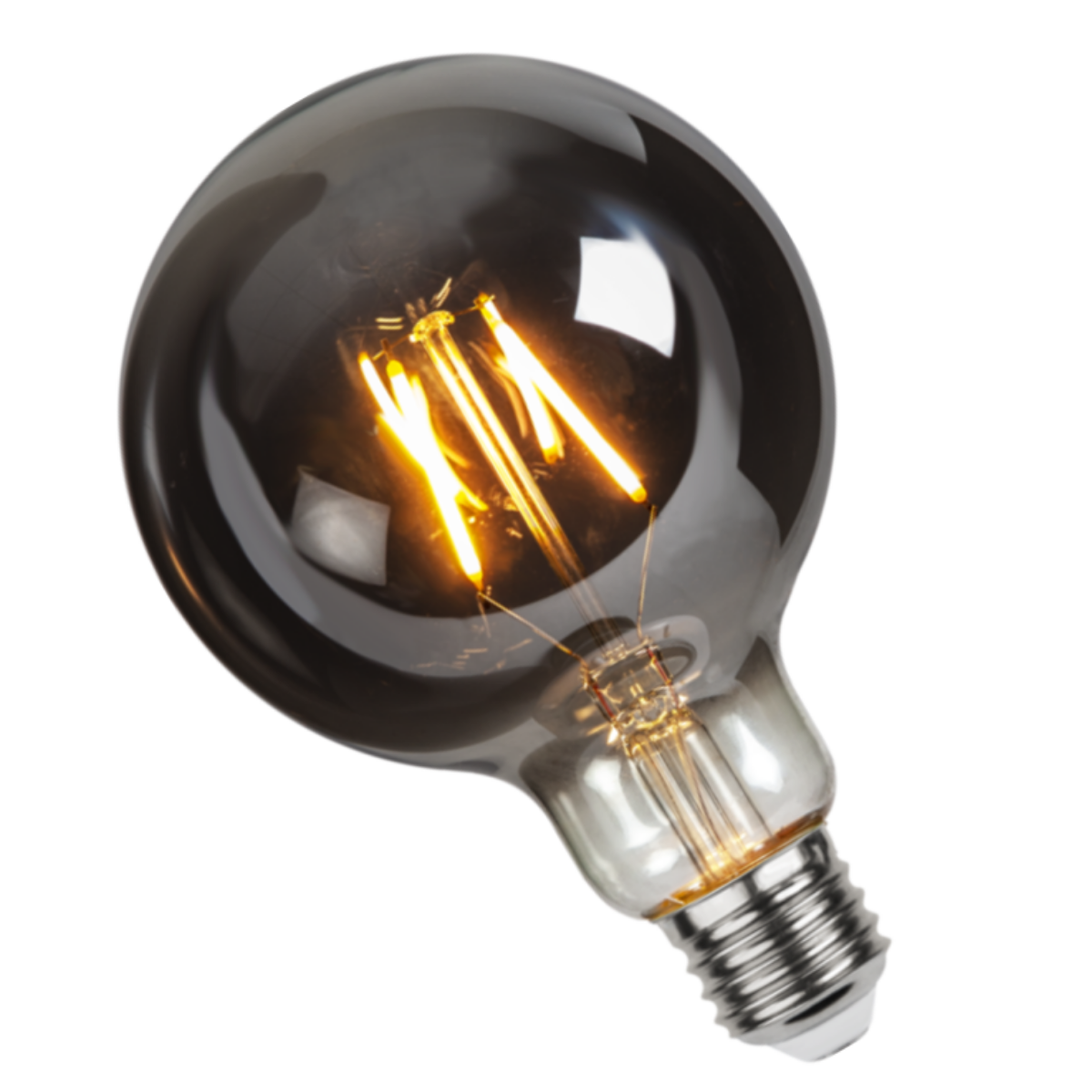 MørkSølvforspejletE27G125 6,5W 2100K100Lm Ra>90DIM