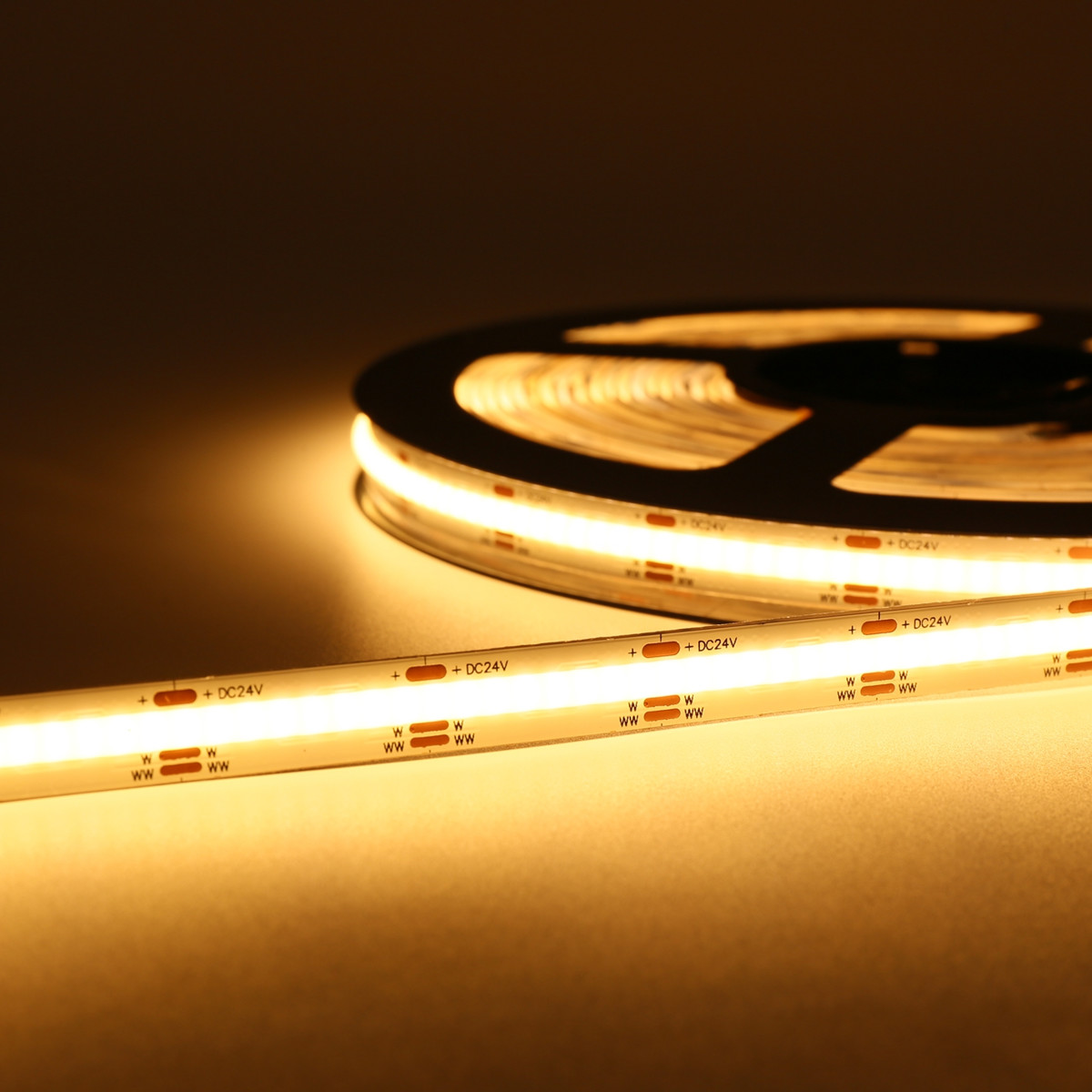 COB LED strips 5m, 2700K, 12V, 5m, 8mm, 10W/m