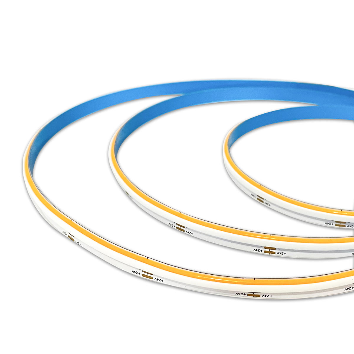 LED strips COB 3000K sideview 24V 5meter