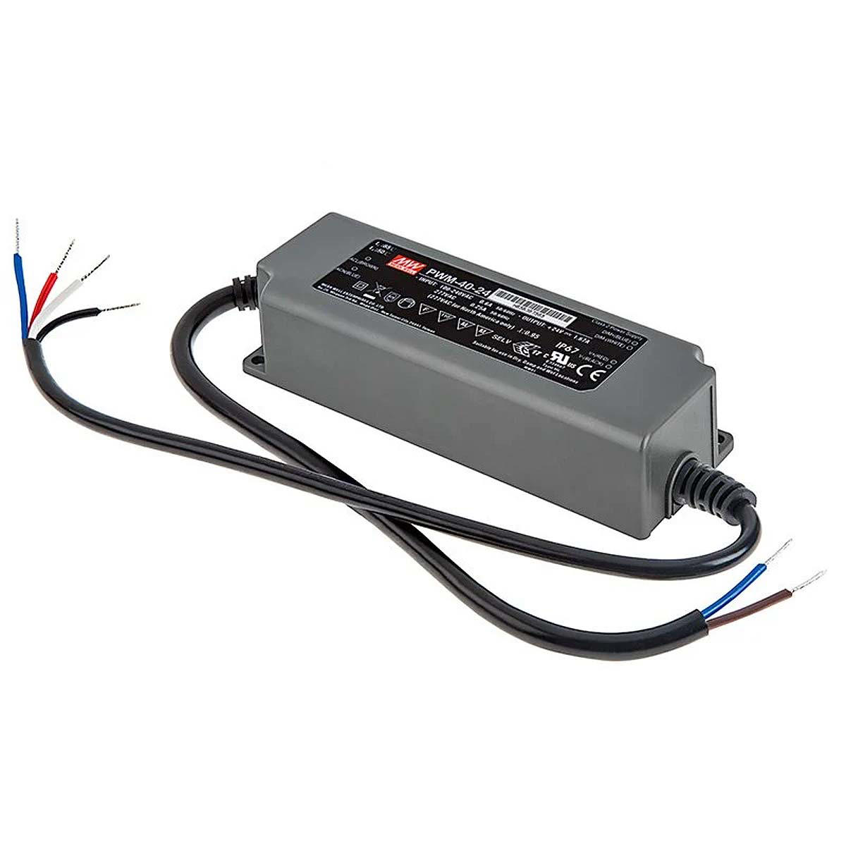 Meanwell PWM-40-24 IP21 40W 24V Dæmpbar 1-10V