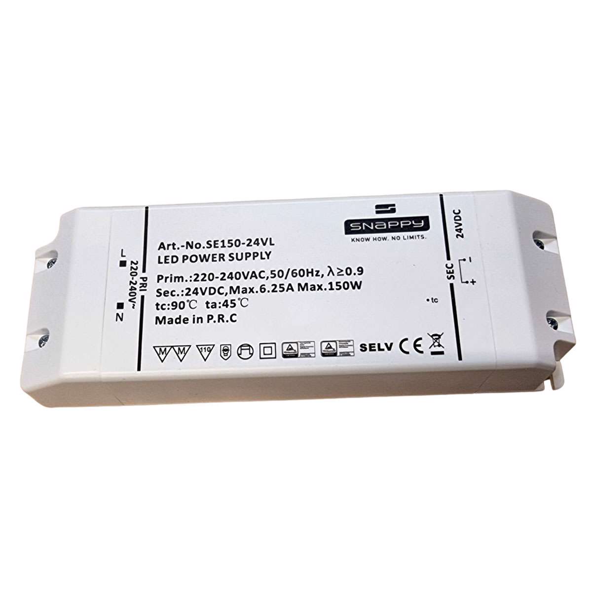 Snappy, LED Driver, 24V, 150W