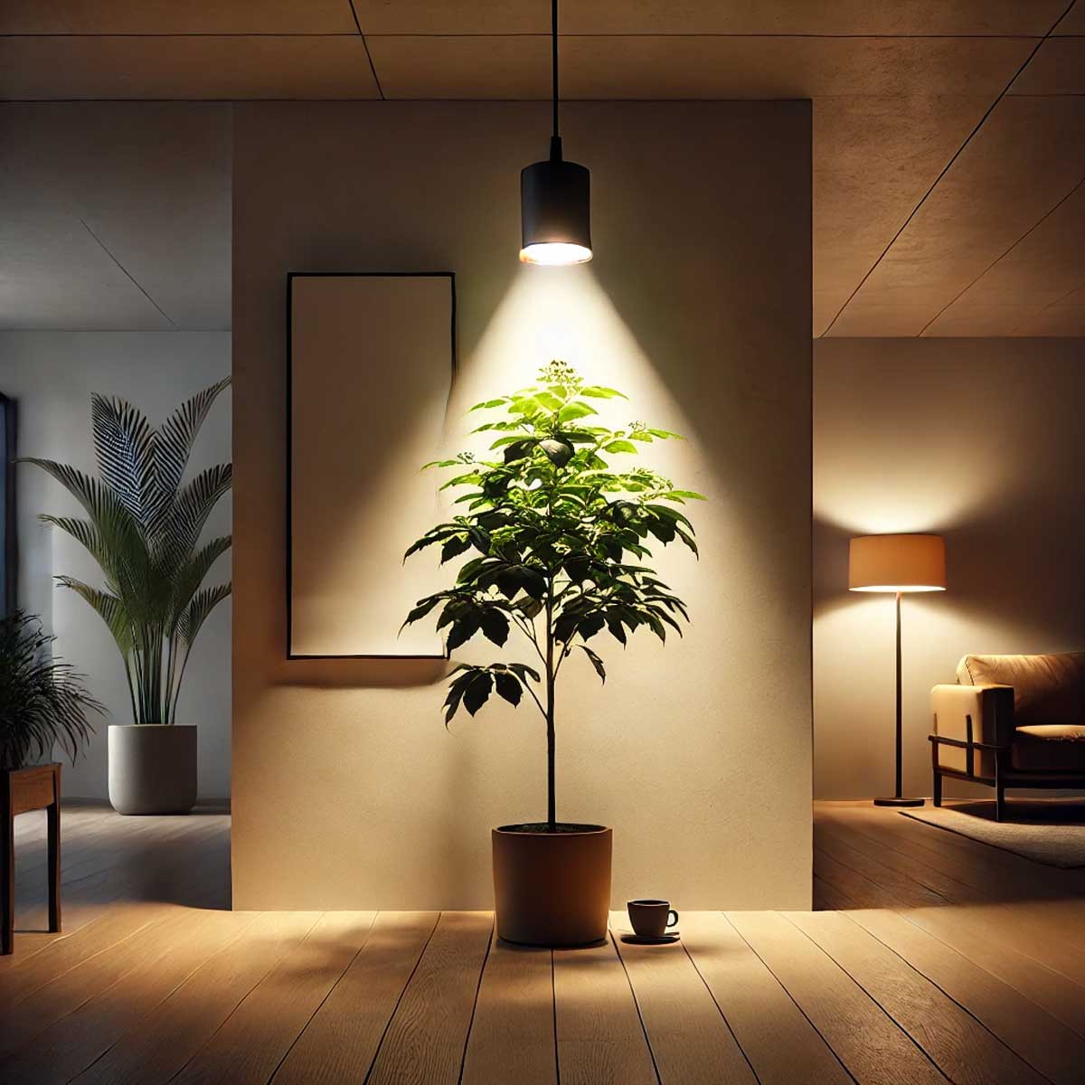 Grolys lampe 24W 3000K varmt lys anti blænding
