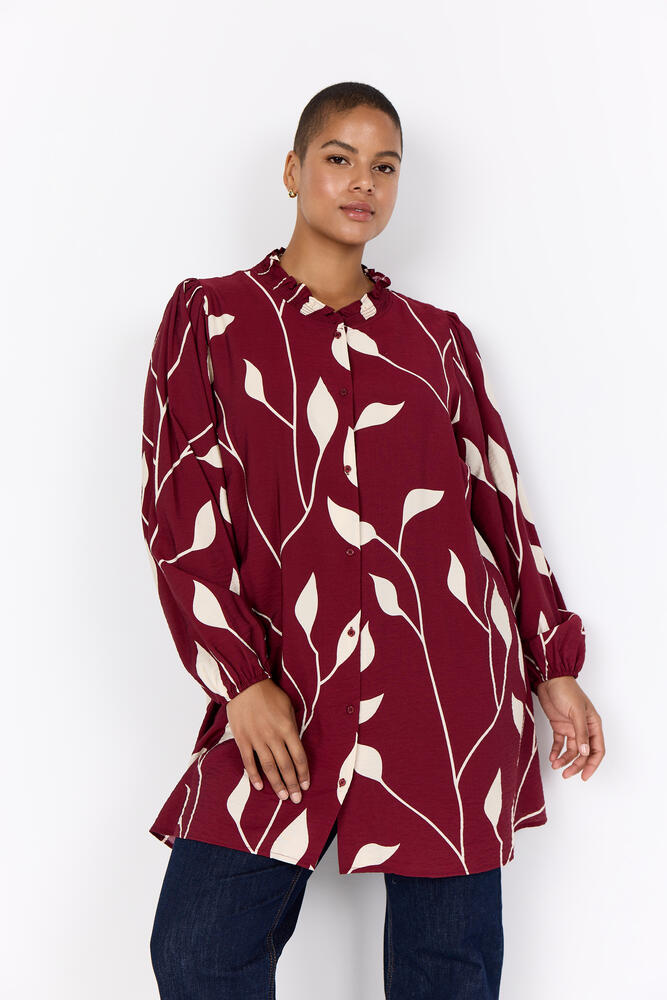 Lang Skjorte - WA-Nelly 2 - Bordeaux - Wasabi Concept