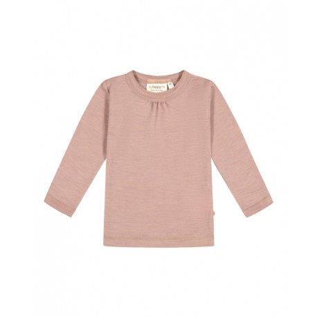 Trøje I 1x1 Rib Med Rynker Ved Halsen I 100% Merino Uld, Oeko-tex®